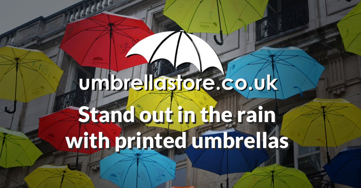 Promotional and Custom Branded Umbrellas from Umbrella Store